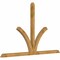 Ekena Millwork Richland Rough Sawn Timber Gable Bracket, Western Red Cedar, 108"W x 68"H x 4"D x 4"F, 15/12 Pitch GBW108X68X0404RIC00RWR - alternate 4
